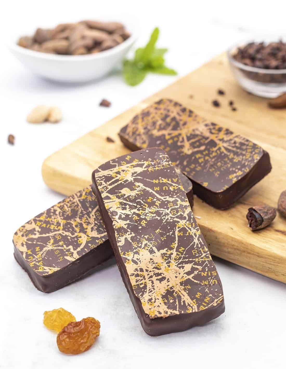 Rum raisin ganache - set of 4 or 8 - Chocolat Beussent Lachelle