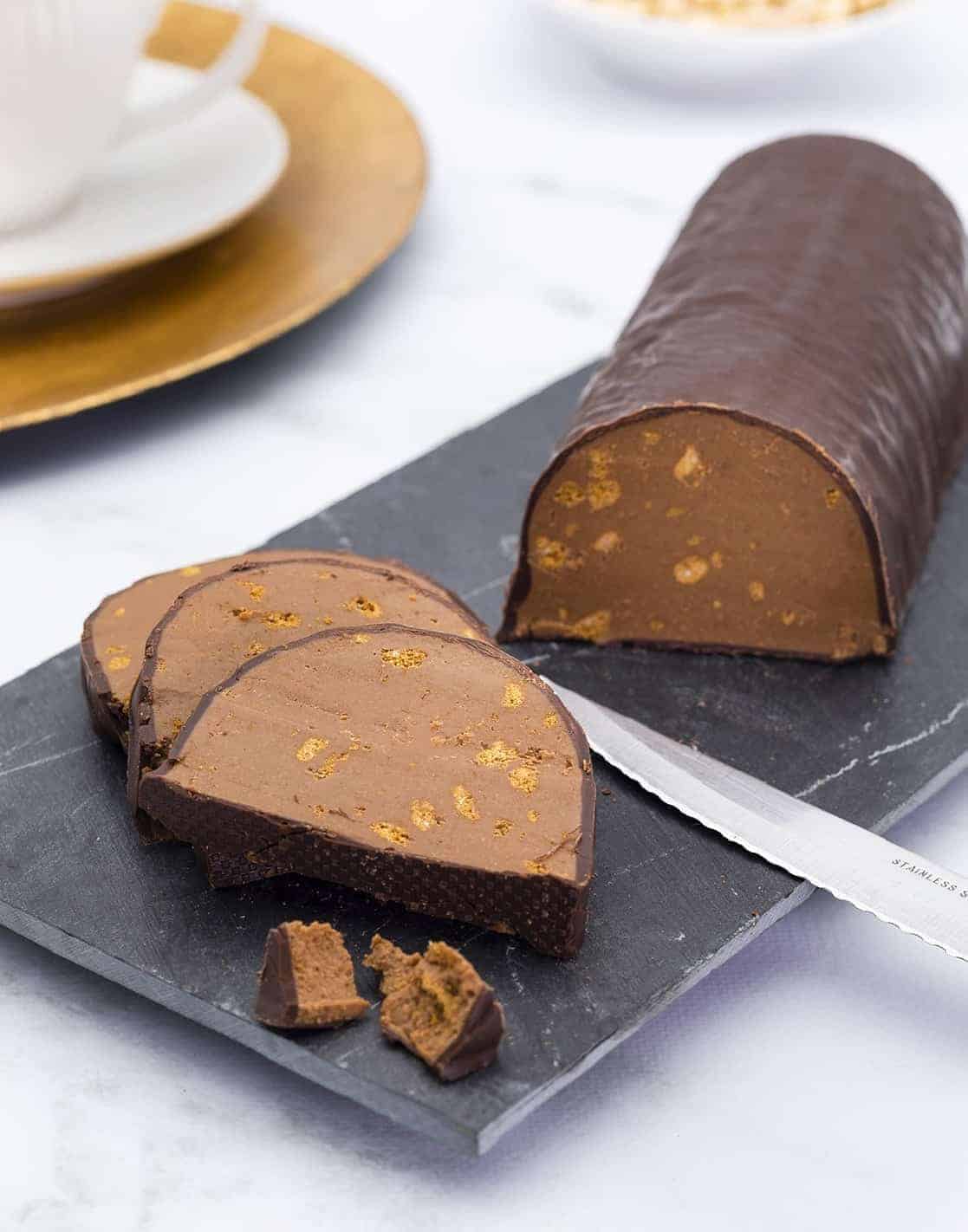Bûche Spéculos - Chocolat Beussent Lachelle Bûche Spéculos - Chocolat Beussent Lachelle