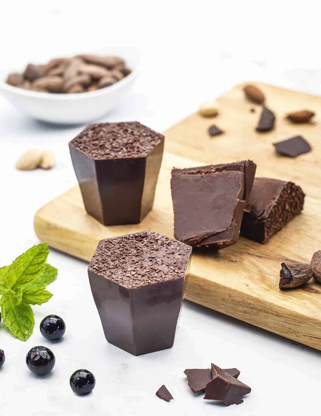 Blackcurrant ganache - set of 4 or 8 - Chocolat Beussent Lachelle