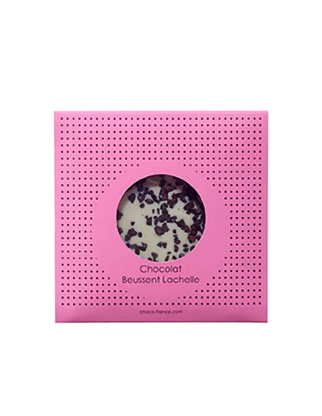 Blanc 34 % aux éclats de fèves - Chocolat Beussent Lachelle Blanc 34 % aux éclats de fèves - Chocolat Beussent Lachelle