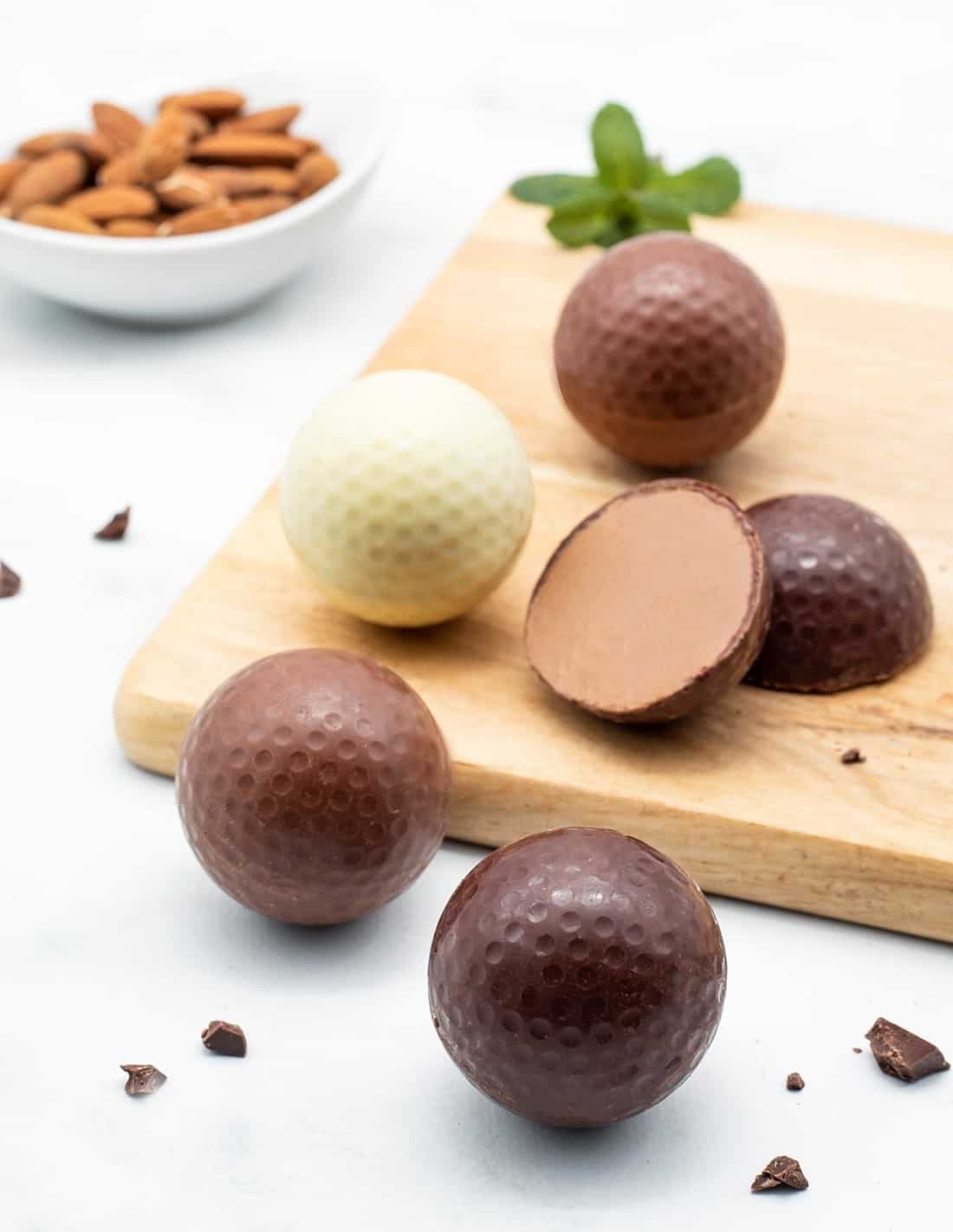 Balles de golf - lot de 4 ou 8 - Chocolat Beussent Lachelle Balles de golf - lot de 4 ou 8 - Chocolat Beussent Lachelle