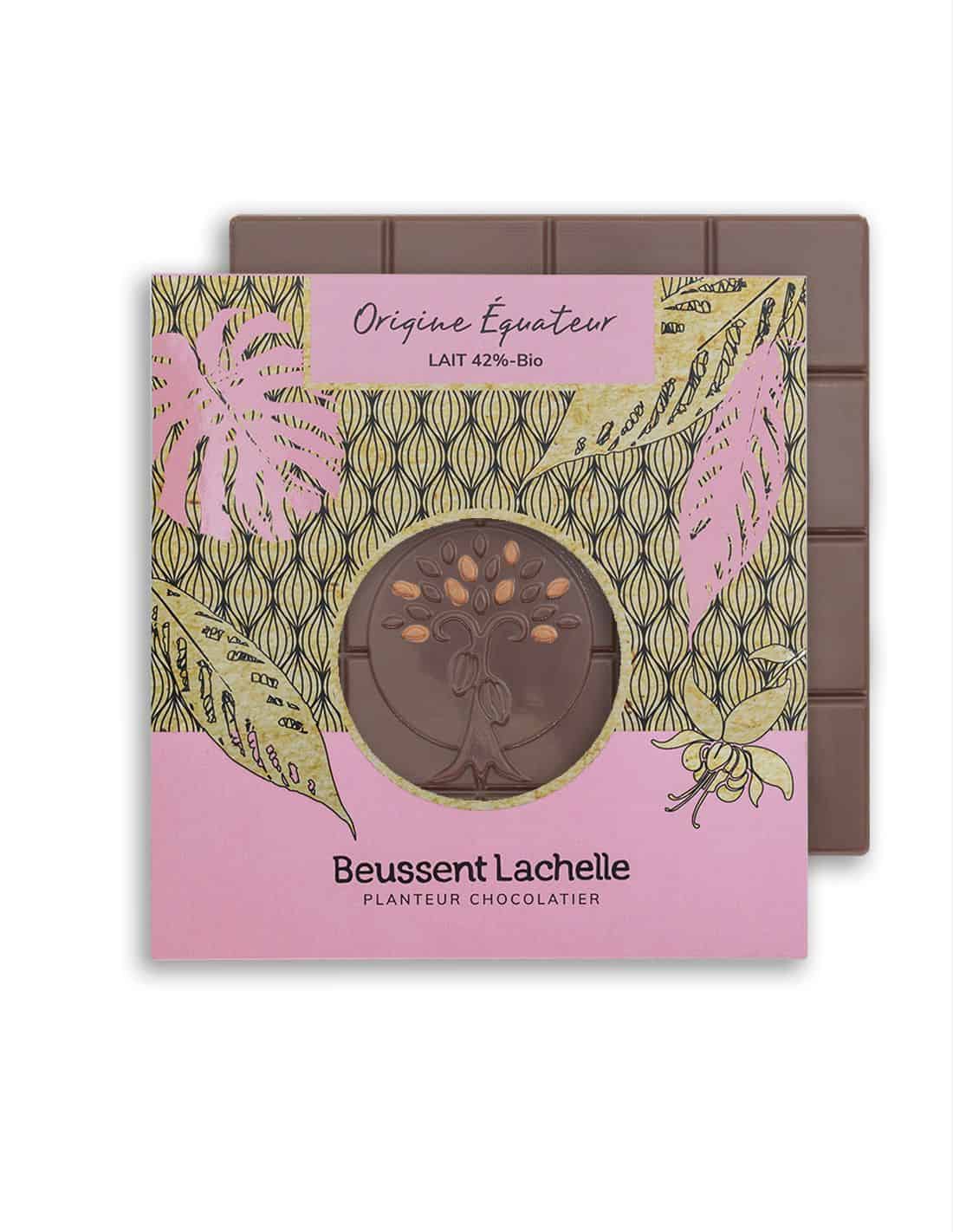 Équateur lait 42 % - Chocolat Beussent Lachelle Équateur lait 42 % - Chocolat Beussent Lachelle