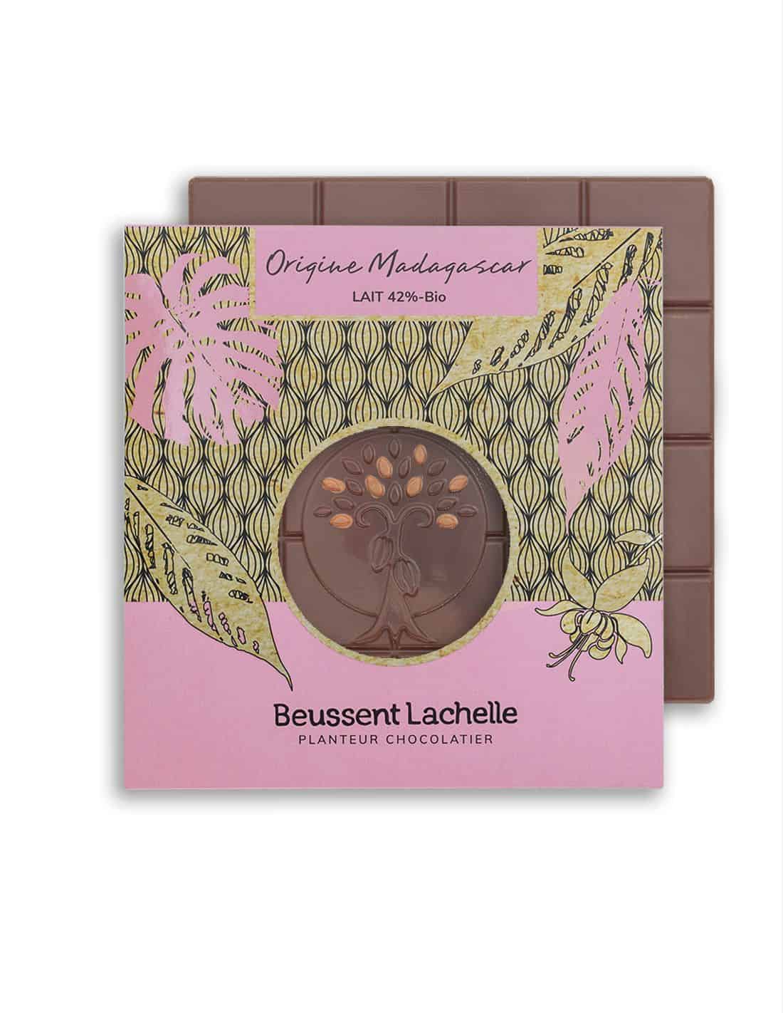 Madagascar lait 42 % - Chocolat Beussent Lachelle Madagascar lait 42 % - Chocolat Beussent Lachelle