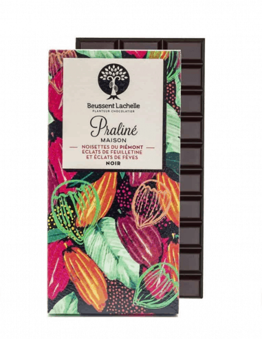 Dark feuilletine praline - Chocolaterie Beussent Lachelle - Bean to Bar