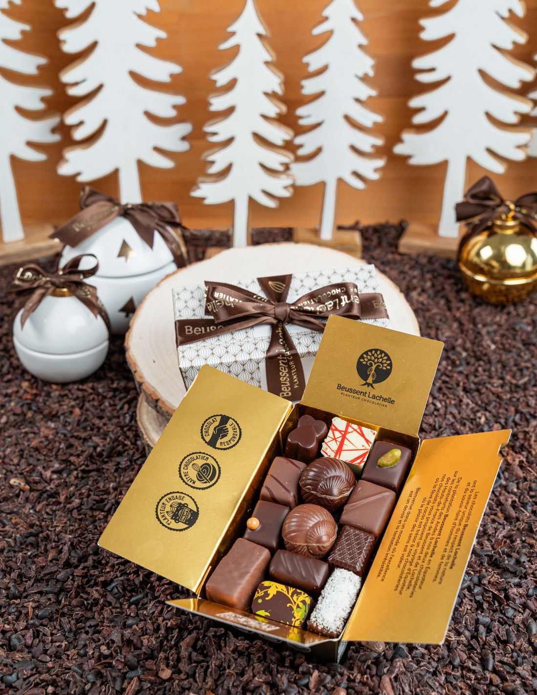 Assortiment Noël 250 g - Chocolat Beussent Lachelle Assortiment Noël 250 g - Chocolat Beussent Lachelle