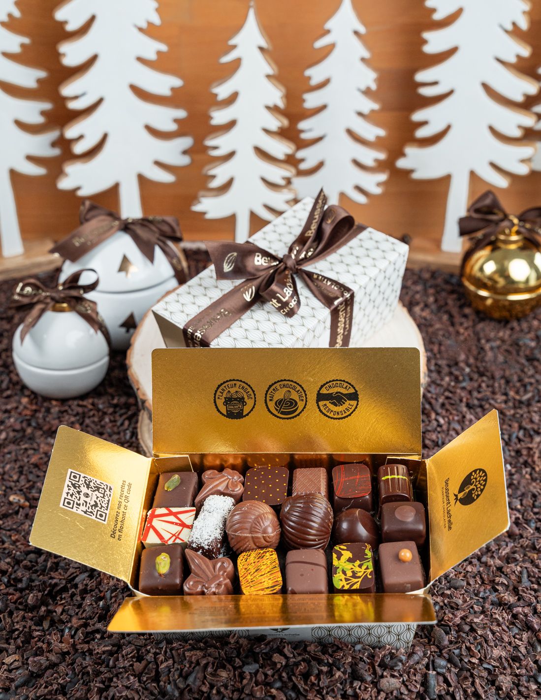 Assortiment Noël 500 g - Chocolat Beussent Lachelle Assortiment Noël 500 g - Chocolat Beussent Lachelle
