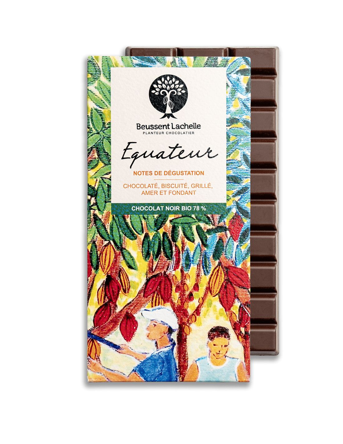 Équateur bio 78 % - Chocolat Beussent Lachelle Équateur bio 78 % - Chocolat Beussent Lachelle