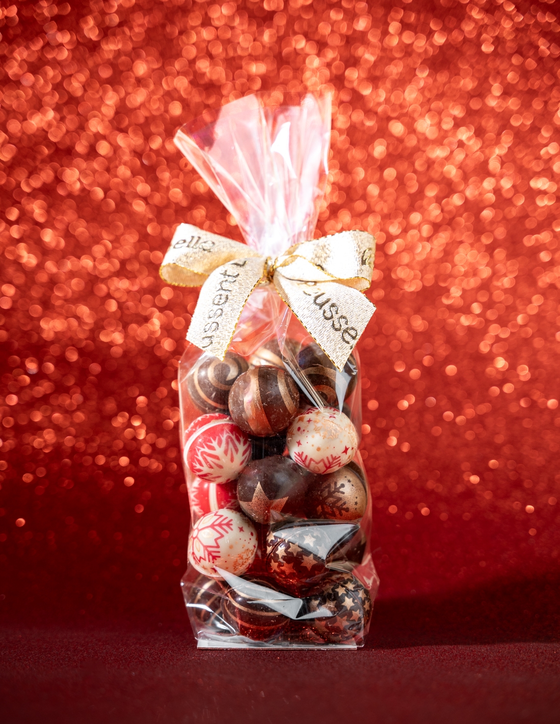 Bag of festive balls