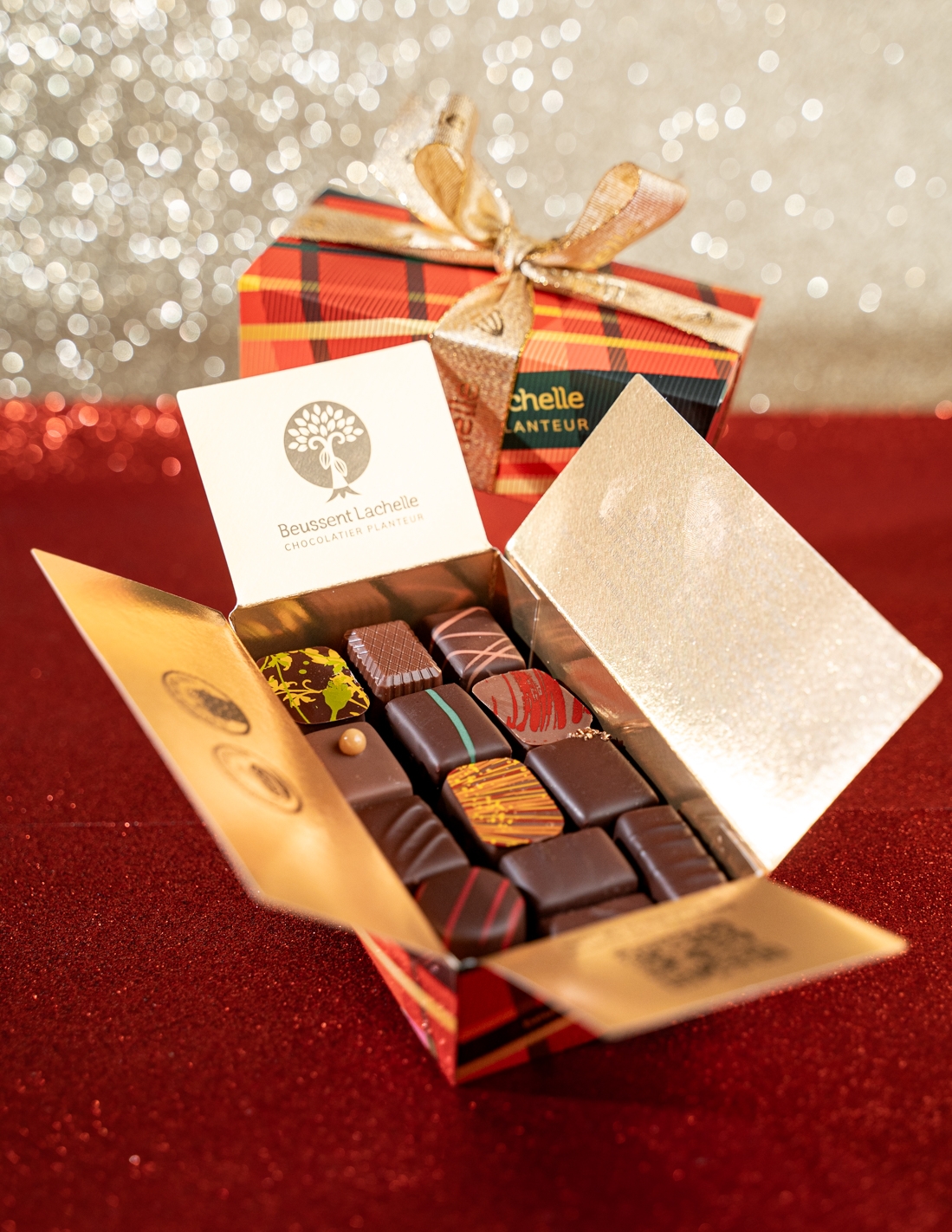 Ballotin de Noël ganache -...