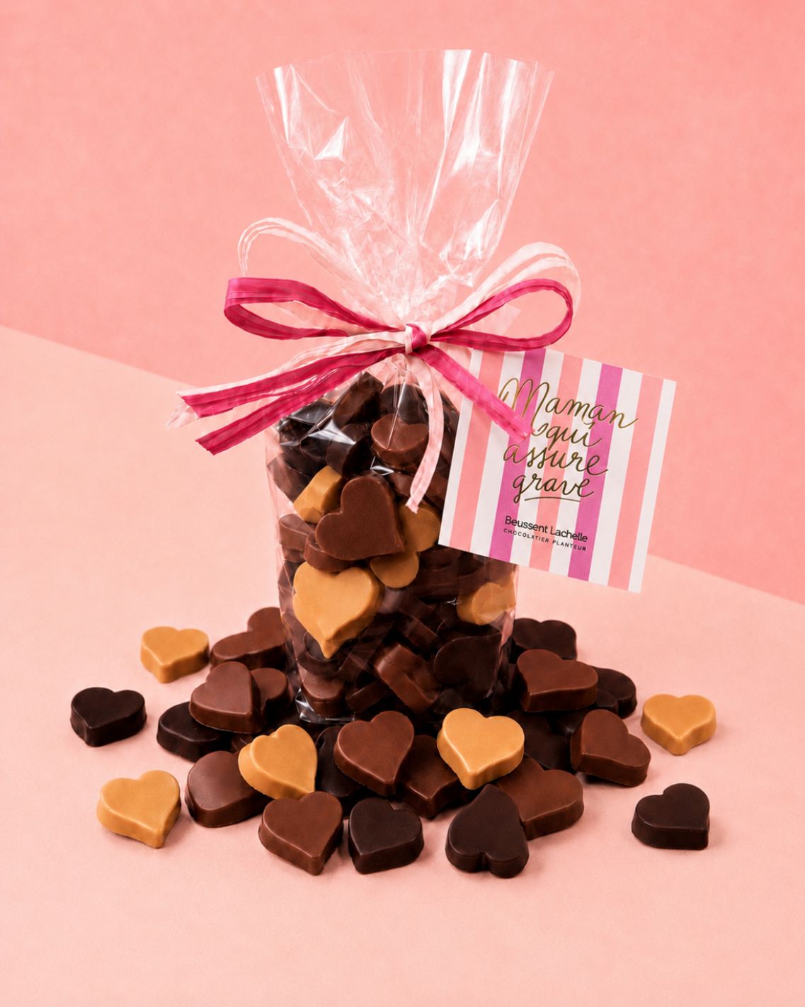 Sachet de petits cœurs à croquer