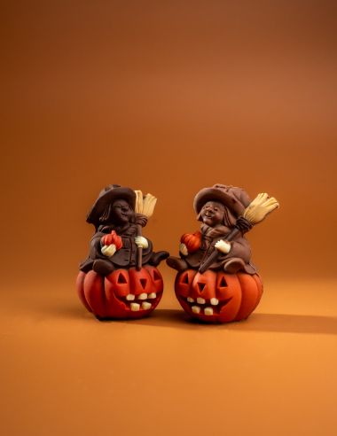 Witch on Pumpkin